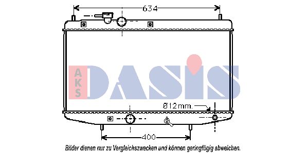 AKS DASIS Jäähdytin,moottorin jäähdytys 360230N